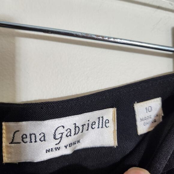 Lena Gabrielle vintage NWT fit and flare black fully line skirt woman's size 10 - Picture 2 of 10
